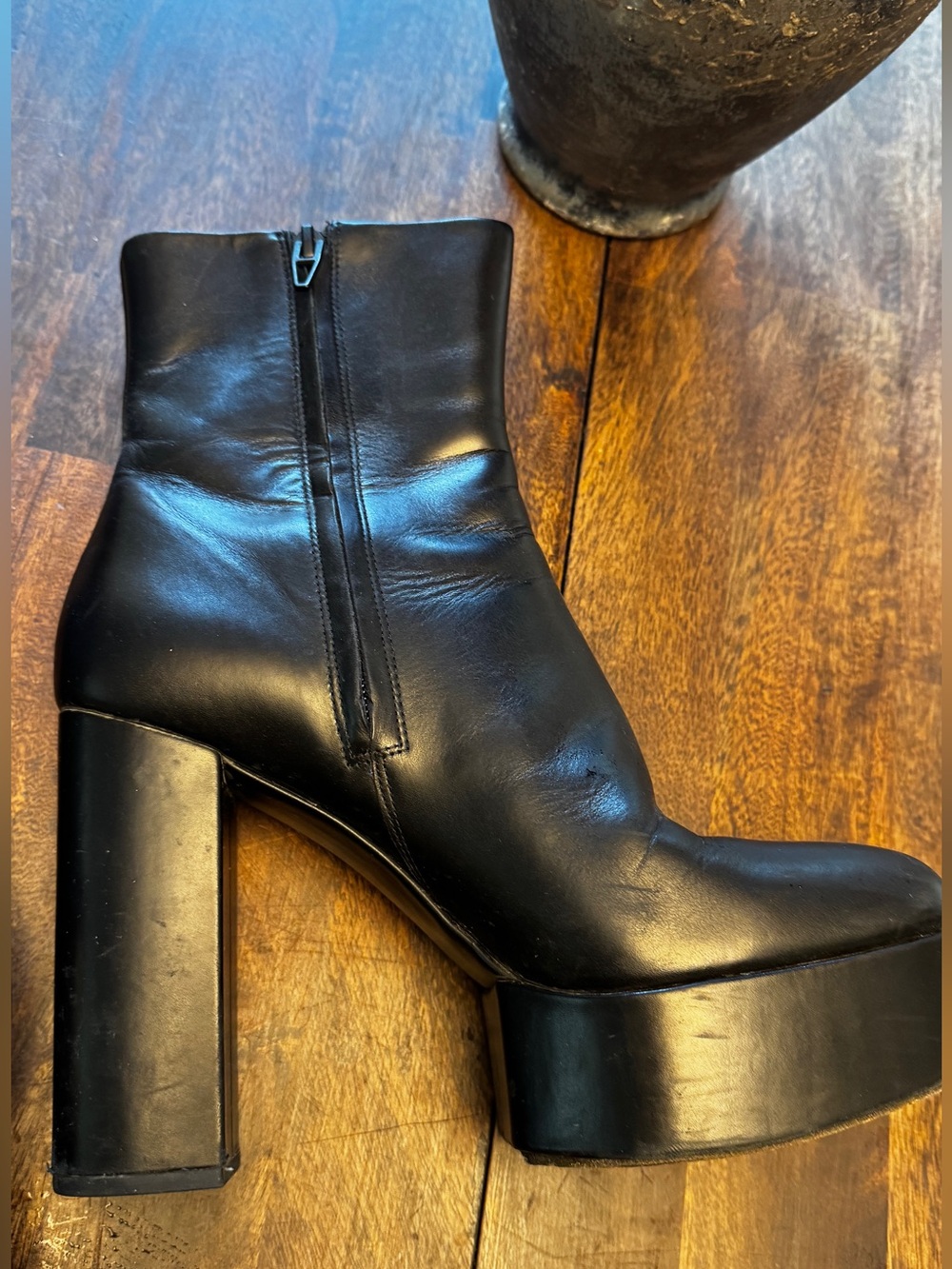 Black Alexander Wang Platform Ankle Boots - Picture 13 of 15